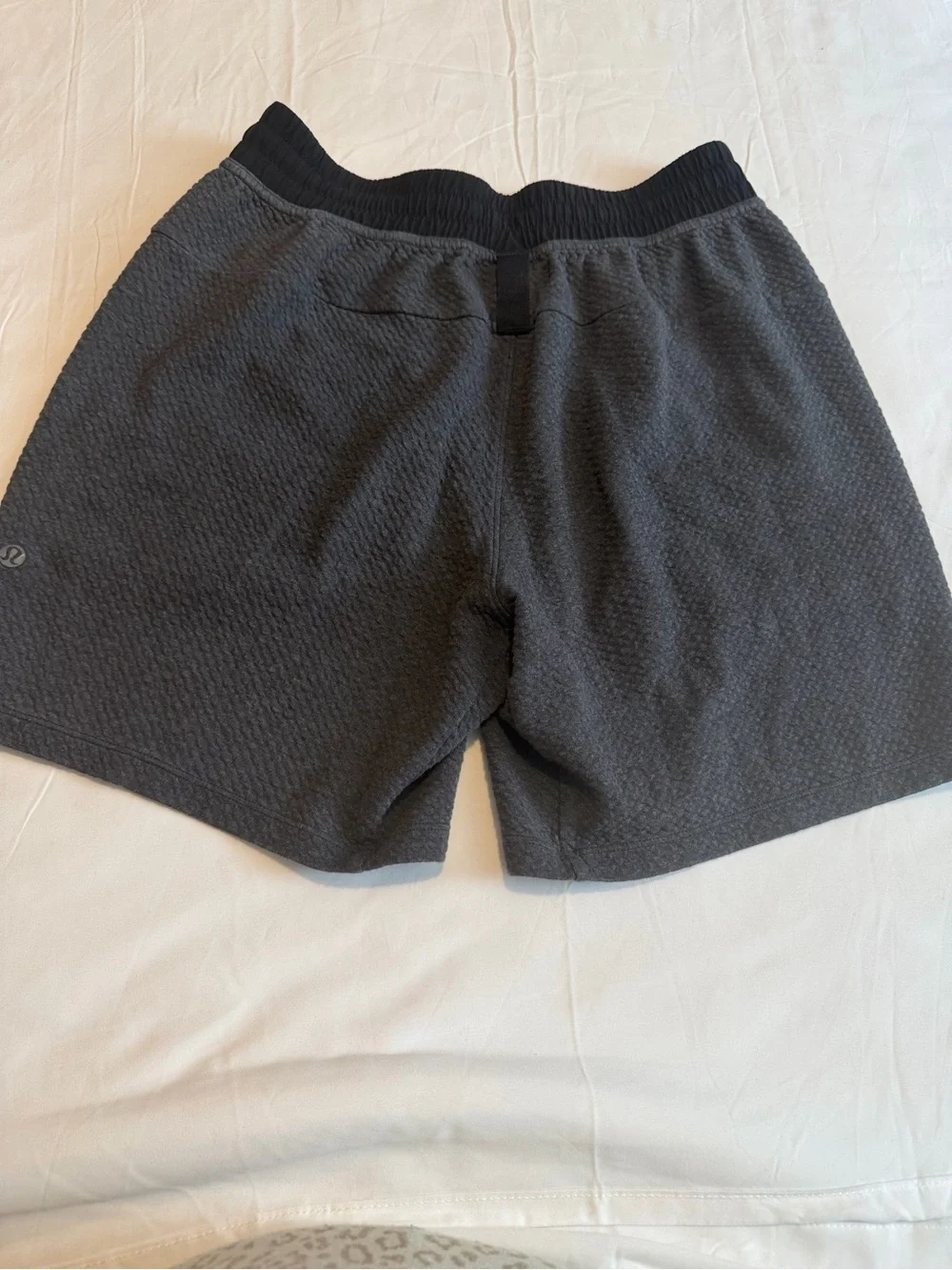 lululemon athletica Men's Charcoal Gray Knit Drawstring Shorts